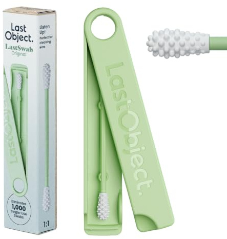Cotons-tiges réutilisables pour le nettoyage des oreilles – Alternative durable aux cotons-tiges jetables – Faciles à nettoyer – Avec étui de voyage - Vert