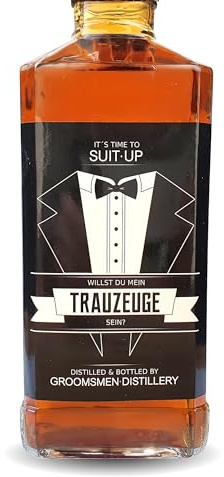 Flaschenetikett, Trauzeuge, Geschenk, Trauzeuge fragen, Hochzeit, Aufkleber, Whisky, Mann