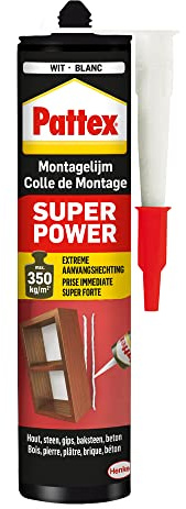 Montagekleber Pattex - Super Power wasserbasiert Weiß 370gr