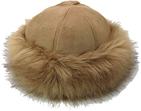 DongBao Warme Kunstfellmütze Fliegermütze Trappermütze Damen Wintermütze Cossack Russische Mütze