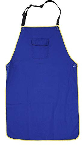 Comfortable Flame Retardant Apron, Fire Resistant Apron, Washable for Welding Cutting Metal Processing Mechanical Operation