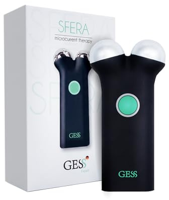 GESS Mikrostrom-Gesichtslifting-Gerät, 4 Intensität Modi, wiederaufladbar, Anti-Aging-Maschine, Konturhautstraffung, Mikrostrom-Gesichtslifter (Schwarz und Grün)