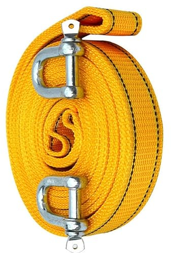 ZZDZW Abschleppseil Set 5t 8t 10t 15t 20t 25t Notfall Abschleppgurt - Abschleppseil Pkw - Bergegurt - 100% Reißfest -Mit D-Ring-Haken-Seil Für Bergungsschlepp Offroad Auto (Size : 5m(7.5T))