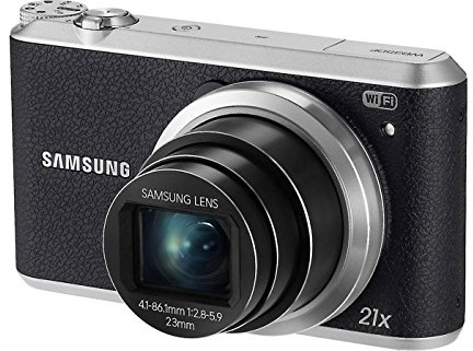 Samsung WB350F 16.3MP CMOS Smart WiFi & NFC Digital Camera with 21x Optical Zoom and 3.0 Touch Screen LCD and 1080p HD Video Black (Renewed)