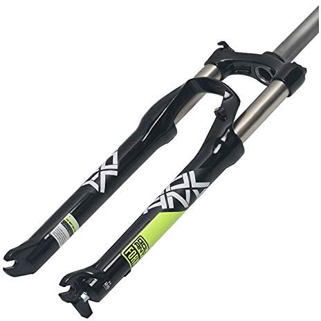 KANGXYSQ 26 27,5 29 Mountainbike Federgabel, Aluminiumlegierung Vordergabeln Stoßdämpfer Frühling Abschließbar Federweg: 100 Mm (Color : B, Size : 29inch)