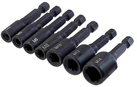 PEILINZE Gewindeschneider M4-M16 Gewindebohrer, Spannzangenschlüssel, Maschinen-Schneideisen-Steckschlüssel-Adapter, Schraubendrehergewinde, Gewindeschneiden für Maschinengewindebohrmaschine