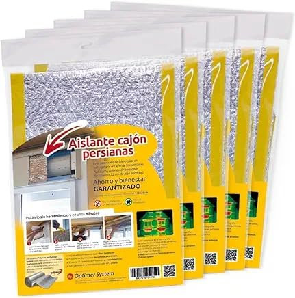 ISOLAMENTO CASSONETTI TAPPARELLE CON AUTOADESIVO | Evita l'ingresso di Freddo o Caldo dal cassonetto delle tapparelle | Si installa senza attrezzi | 1,20 m lunghezza x 0,25 m altezza (5)