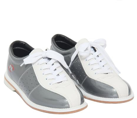 Viaoragiosa Scarpe da Bowling Uomo,Scarpe da Bowling Donna,Scarpe da Ginnastica Tipo Bowling,Scarpe da Bowling in Pelle,Antiscivolo,Adatto per Giocatori di Bocce Destrimani O Mancini