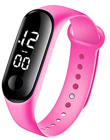 Generisch Reloj deportivo LED digital de moda barato unisex correa de silicona relojes hombres mujeres sin teléfono móvil utilidad