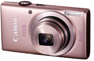 Canon IXUS 132 Digital Camera - Pink (16MP, 28mm Wide Angle, Eco Mode, 8x Optical Zoom) 3.2 inch LCD (Renewed)