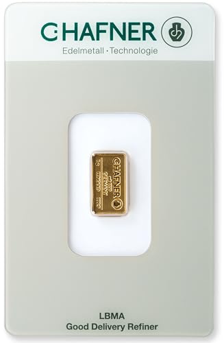 Gold verschenken Goldbarren 1g C.Hafner - Geschenkverpackung + Echtheitszertifikat