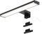 Alpinaluz Aplique LED para Espejo de Baño – Luz Blanca Neutra 4000K – IP44 – Carcasa de Aluminio y Soportes en Policarbonato Negro – Montaje en Espejo, Pared o Mueble (30cm 8W)