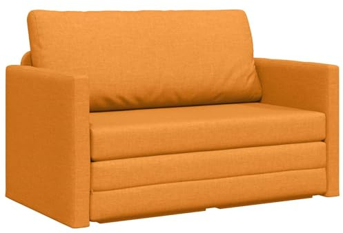 vidaXL Schlafsofa Dunkelgelb 124 x 71 x 78 cm Stoff | Stylischer dunkelgelber Stoff bringt richtig Schwung rein,