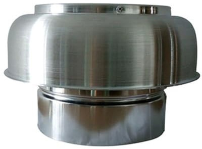 FUWQEPA Comignolo, Sfiato d'Aria Resistente alle Intemperie, Copertura del Tetto, Cappucci for Camini, Cappuccio in Alluminio Autocolorato(4 inch)