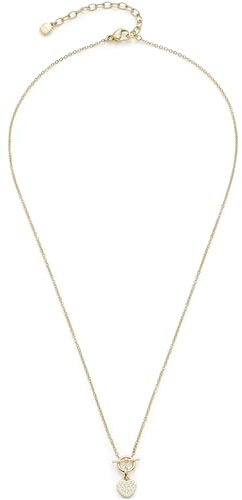 JEWELS BY LEONARDO Halskette Ciao Noemi • Hals-Schmuck aus goldfarbenem Edelstahl • Herzänhänger mit Zirkoniasteinen am Knebelverschluss • 42-47 cm Länge • Schmuck Geschenk für Frauen • 025737