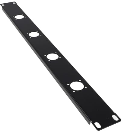TOYZFRIENDY Port Xlr Panel Mount Hinged Rack Patch Panel for Audio Cable Management Space-saving Wire Organizer Tray Compatible with Network Cabinets and Computer Cases
