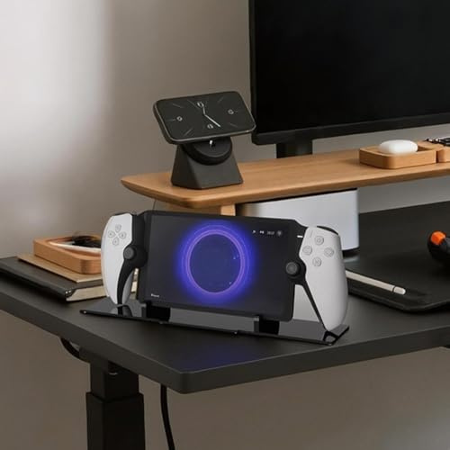 Support de bureau en acrylique pour PlayStation Portal - Double emplacement pour cartes - Support de station d'accueil pour PS Portal Remote Player Display