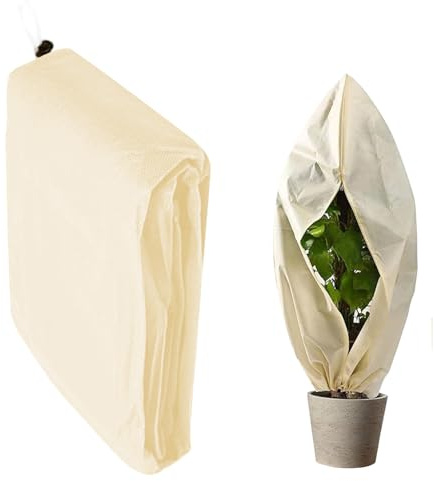 Fundas para plantas de invierno, transpirable, portátil, para arbustos, cubierta de heladas, para verduras, árboles pequeños, tomates, cítricos, arándanos