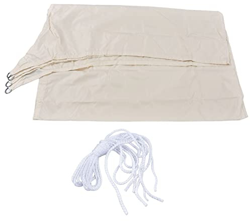 Mtlavishness Baldacchino Ombra Bianco Latteo Impermeabile Ombreggiante Pieghevole 3x3m Quadrilatero Riduzione del Calore Vela Ombra per Esterni