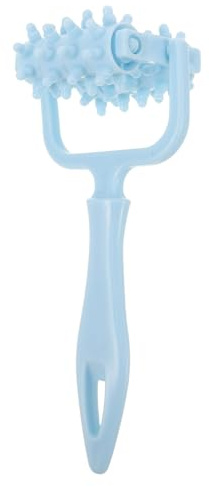ORFOFE Rullo Massaggiante Manuale Ruote con Impugnatura Ergonomica per Rilassamento Muscolare Corpo Gambe Vita e Mani Adatto per Yoga Casa Ufficio e Viaggi