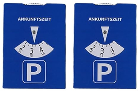 KMGDM 1/2pcs Parking Discs for Safe Car Parking Time Management in European Zones Paper Construction Time Stamps