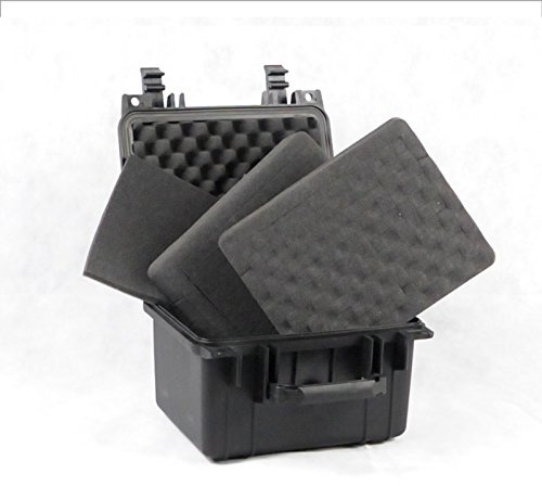 BUZE 7 Liter Universalkoffer mit Schaum, Outdoor, Kamerakoffer, wetterfester, staubdichter Koffer, Innenmaße: LxBxH: 233x178x155 mm