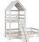 VitaliSpa Hausbett Teddy, Bett aus Holz, Weiß, 90x200 cm