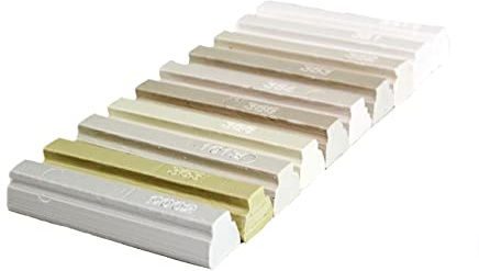 König Wachs Melamin, Laminat, Möbel Repair Sticks: 10 x 8 cm, 5 Stück, verschiedene helle (#150 SOFTWAX)