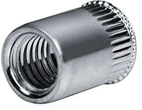 GOEBEL® - 250 x Blindnietmuttern Nietmuttern M6 Aluminium (Ø x L) 8,9 x 14,0 mm Blindmuttern kleiner Senkkopf Rundschaft gerändelt Schaftende offen Einziehmutter Einnietmuttern
