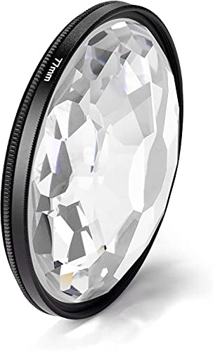 Famgee 77mm Kaleidoscope Prism Camera Glass Filter Variable Number of Shooting Objects Gourmet Wedding Effect SLR Photography Accessories
