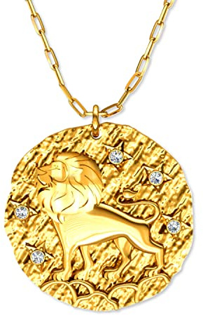 LillyMarie Damen Silberkette vergoldet Sterling-Silber 925 Vergoldeter Anhänger Sternzeichen Wassermann Glücksbringer längen-verstellbar Öko-Verpackung Geschenk Freundin