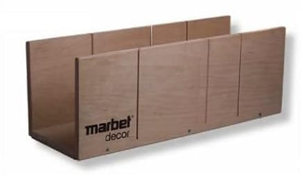 PROVISTON | Gehrungslade für Handsägen | 45 Grad Winkel | 90 Grad Winkel | Schneidlade für Sockelleisten, Stuckleisten und Metallprofile | Höhe bis 160 mm | Breite bis 180 mm | Aus stabilem Holz