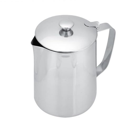 Uadme Milchkännchen,1500ml Handheld Edelstahl Aufschäumkännchen Milch Pitcher Milchaufschäumer für Espresso Cappuccino