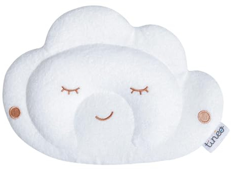 Tinéo - Cloudy Kopfstütze – für einen gut runden Kopf – gefüllt mit Mikroperlen – 26 x 18,5 cm – 0 6 Monate