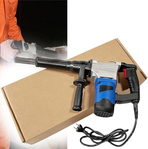 Lakenbroade 1100W Electric Needle Descaler Hand-Held Needle Scaler Rust Removal Cleaning Machine for Removal of Rust for Removal of Rust Weld Slag and Paint,220V