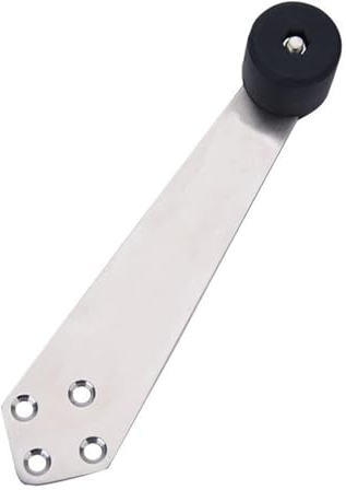 Türstopper aus Edelstahl, 90 Grad, Türschutz Türstopper, gemeinsame Türstopper links und rechts, Wandmontage, Türhalterung, Puffer, Schalldämpfung, Gummi-Türstopper