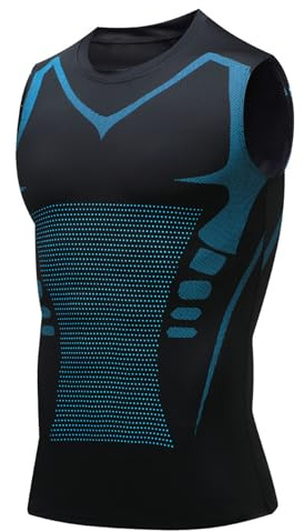 Jeeeun Posture Corrector for Men, Back Posture Corrector for Men, Menionic Tourmaline Posture Corrector Vest (Black,Large)