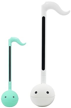 Otamatone Regular [Mint] and Otamatone Deluxe [White] Bundle Japanese Electronic Musical Instrument Portable Music Synthesizer Maywa Denki Award Winning Educational Fun Gift for Children Teen Adult
