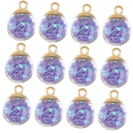 SHINEOFI 30stücke Diy Ohrring Anhänger Zubehör Mit Zarten Glaskugeln Und Kugelornamenten Für Basteln Und Schmuckherstellung Kugelornament Und Glaskugel Diy Zubehör Für