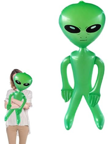 Pruojhw Aufblaspuppe Aufblasbarer Alien Marsmann Aufblasbarer Geist Halloween Aufblasbarer Alien Alien Raumschiff Party Zubehör Alien Inflatable Halloween Toys für Halloween