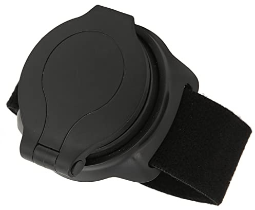 Fahrradspiegel mit Handgelenk-Armschlaufe, Konvexes Nylon-Design, Schwarz, 5 Cm Durchmesser, Fahrrad-Rückspiegel für Motorräder, Angenehm zu Tragen, Allgemein und Einfach zu