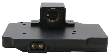 HangTon XLR 4-Pin Male to V-Mount Plate V-Lock Power for Steadicam Stabilizer Sled to ARRI Alexa Mini LF RED Komodo V-Raptor Sony Camera, D-tap, 12V 24V
