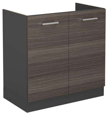 Vicco Spülenunterschrank R-Line, Edelgrau, 80 cm