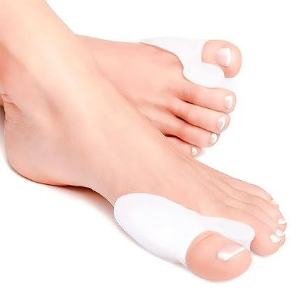 Express Orthopaedic PediGel – Medizinisch zugelassen – Gel-Korrektor für entzündete Ballenzehen, Unterstützung bei Hallux Valgus, Einheitsgröße, Schutz für überlappende Zehen, Männer und Frauen (2