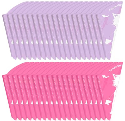 OAOSDH 40 Stücke Von Frauen, Die Urinal, Ergonomisches Design, Hockfreie Urin-Assistentin Für Schwangere Frauen, Bequemer Urin Trichter Für Die Reise Im Freien.