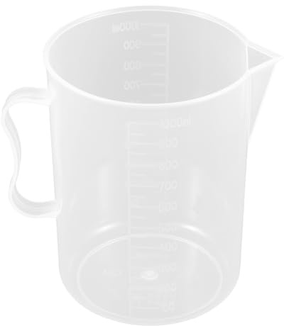 Alipis Misurino in Plastica per Olio Brocca Graduata per Liquidi Misurino per Olio per Autoveicoli Chiare Marcature