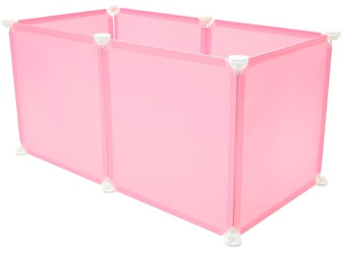 SUPVOX Valla para Mascotas Mini Desmontable para Hámster y Conejos, Resina Segura, 35x35 Cm, Interior, Adecuado para Pequeños Animales en Casa Color Aleatorio