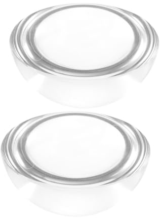 WEKAMOS 2pcs Glass Dome Paperweight for Calligraphy and Tailor Use Hemisphere Design for Stable Fabric Pressing Desk Decorative Paperweights Enhancing Workspace Aesthetic and Writing