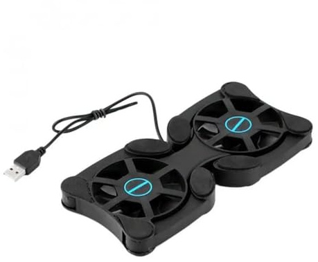 RLVYTA Base di Raffreddamento per Laptop Ventola di Raffreddamento Pieghevole Porta Ventole Doppie Ventola di Raffreddamento Supporto di Raffreddamento della CPU da Gioco Cooling Pad