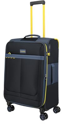 Travelite Weichschalenkoffer Color Craze Größe M, mit TSA Kombinationsschloss, Dehnfalte, 4 Doppelrollen, mittelgroßer Reisekoffer, 43 x 66 x 28/32 cm, 3,0 kg, 61–66 L